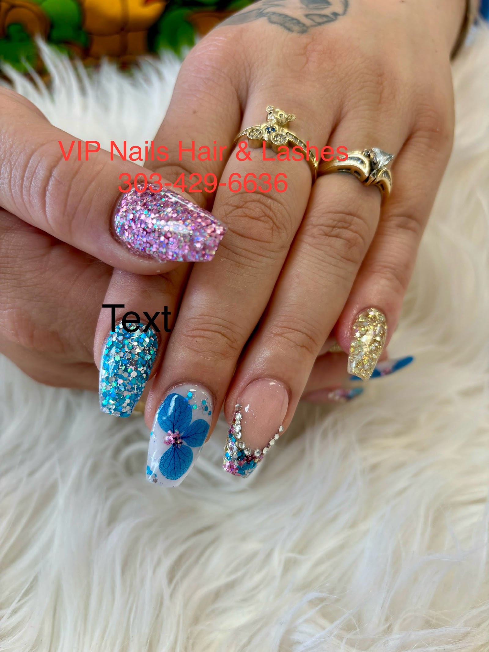 VIP Nails, Hair, & Lashes nail work in Federal Heights, Colorado